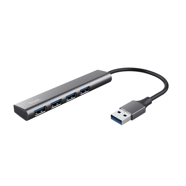 Trust USB Hub - Halyx (USB; 4port USB3.2; aluminium)
